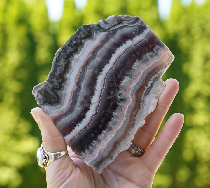 Durango Amethyst slab for lapidary cabbing